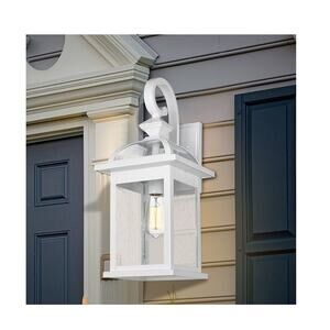 22” Large White Outdoor Light Fixtures Wall Mount